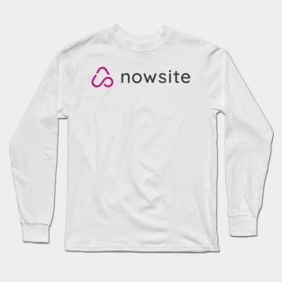 nowsite black print Long Sleeve T-Shirt